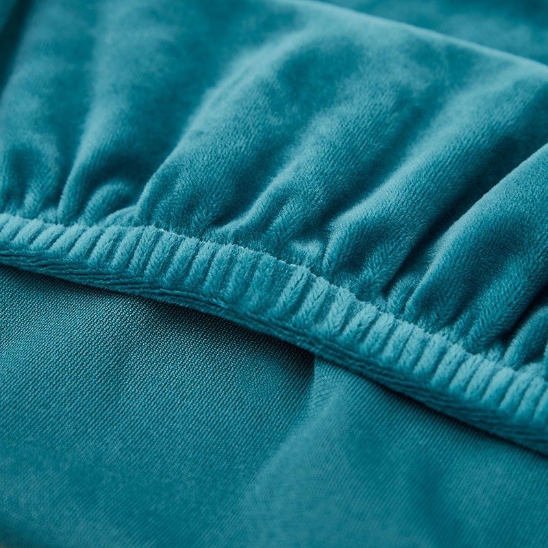 Sammetssoffa Överdrag Kudde Tjock Jacquard Solid Mjuk Stretch Möbel Protector Couch (1 St Normal Storlek-1)