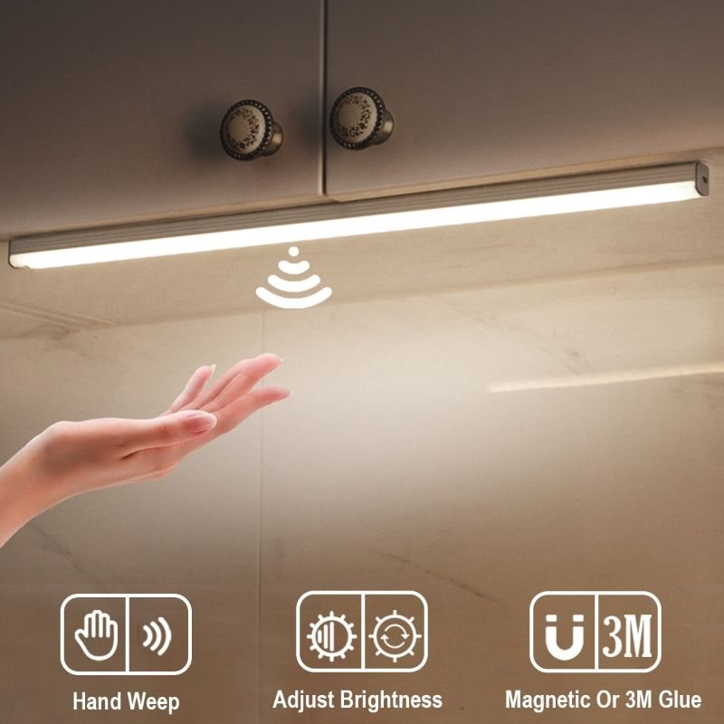 Skåp Led-lampa Ljus Handvågssensor