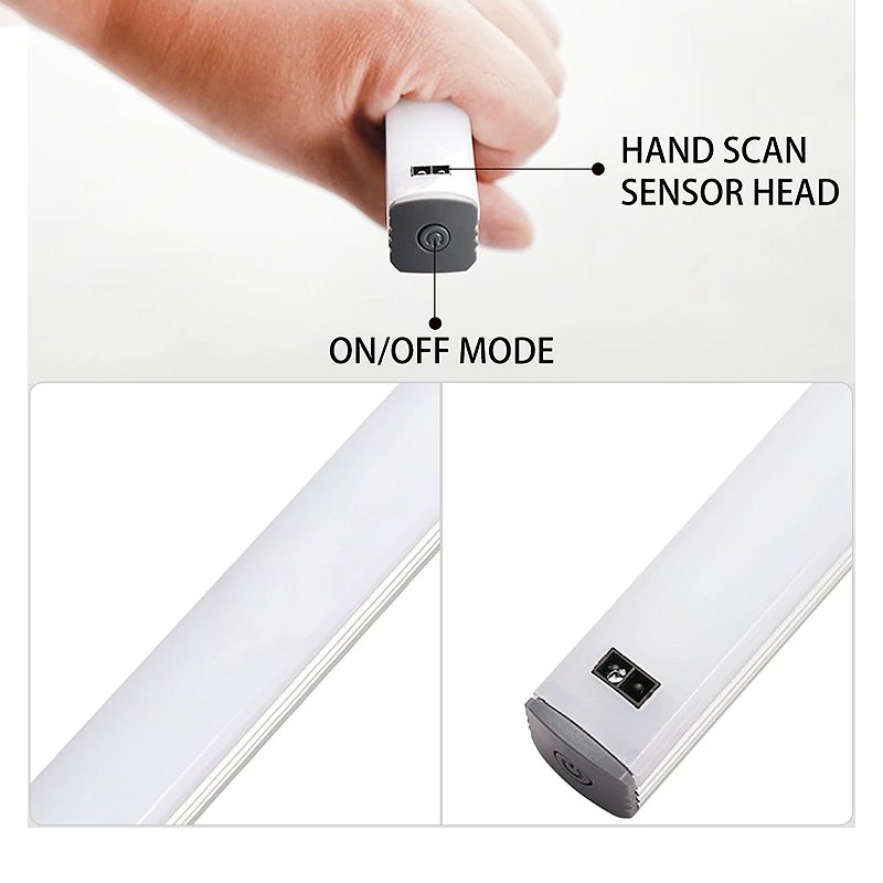 Skåp Led-lampa Ljus Handvågssensor