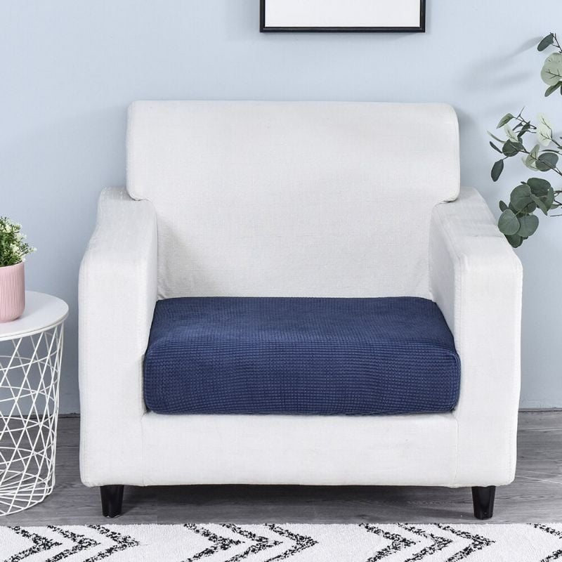 Soffa Sits Kuddfodral Elastisk Enfärgad Avtagbar Överdrag