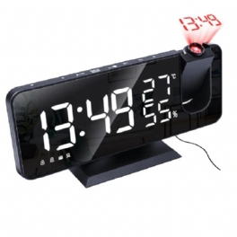 Väckarklocka Led Fm Radio Digital Smart Svart