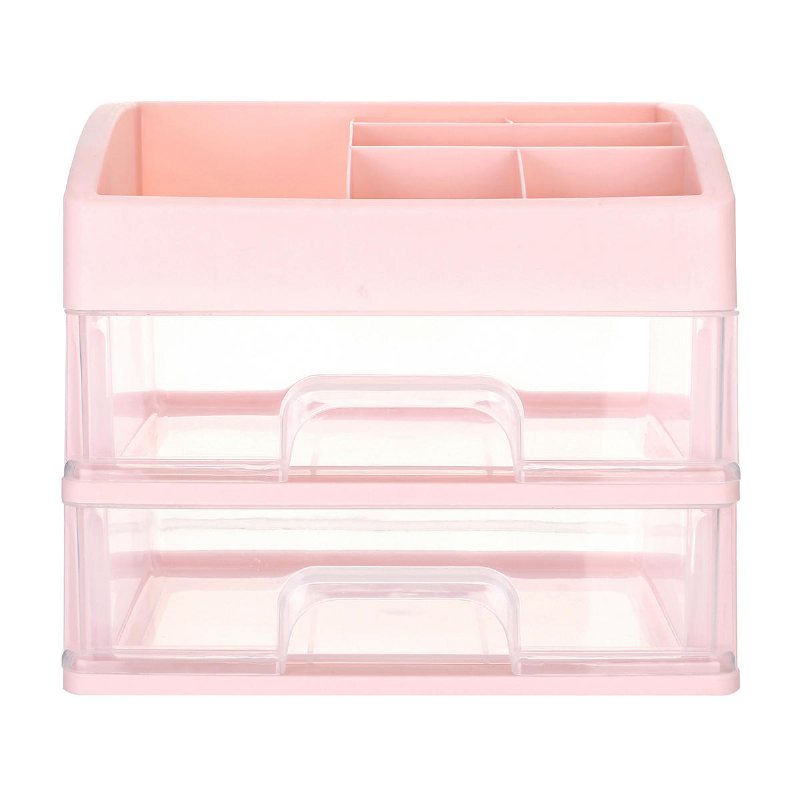 1/2/3 Lager Plast Desktop Organizer Låda Sminkhållare Box Gör Diverse Förvaringsbox Behållare