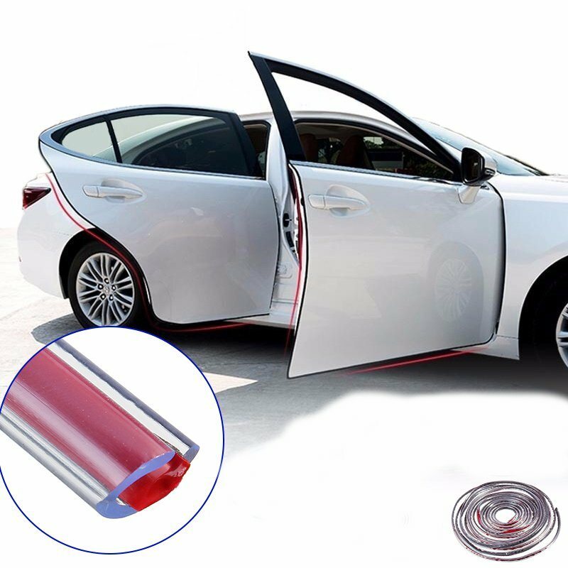 1/3/5m 25/45mm Universal Praktisk Autogjutning Trim Bil Anti Collision Strip Scratch