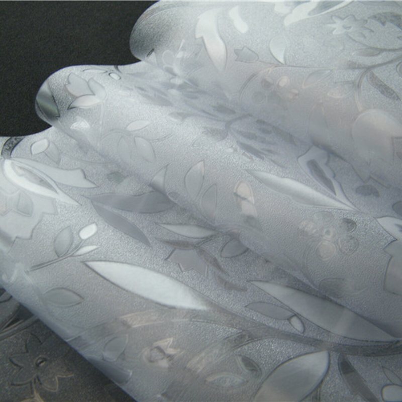 100 cm Anti-uv Tulpan Fönsterfilm Frostat Fönsterdekal Sekretesskontor Heminredning