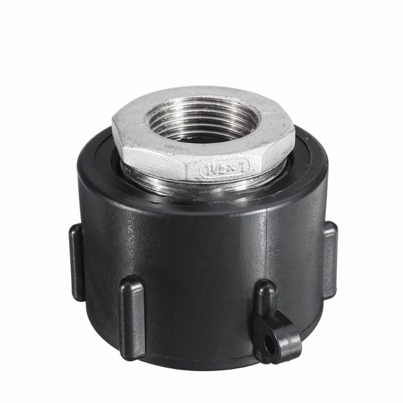 1000l S60x6 Ibc Vattentank Adapter Rostfritt Stål Invändig Grov Gänga Snabbkoppling Slang Rör Kran Ersättningsventil Kopplingsdelar