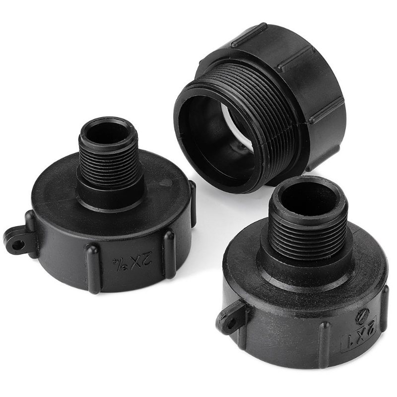 1000l S60x6 Ibc Vattentankadapter Slang Hulling Grov Gänga Snabbkoppling Till 1/2'' 3/4'' 1'' 2'' Slangrör Kranbyte Ventilbeslagsdelar För Hemträdgård