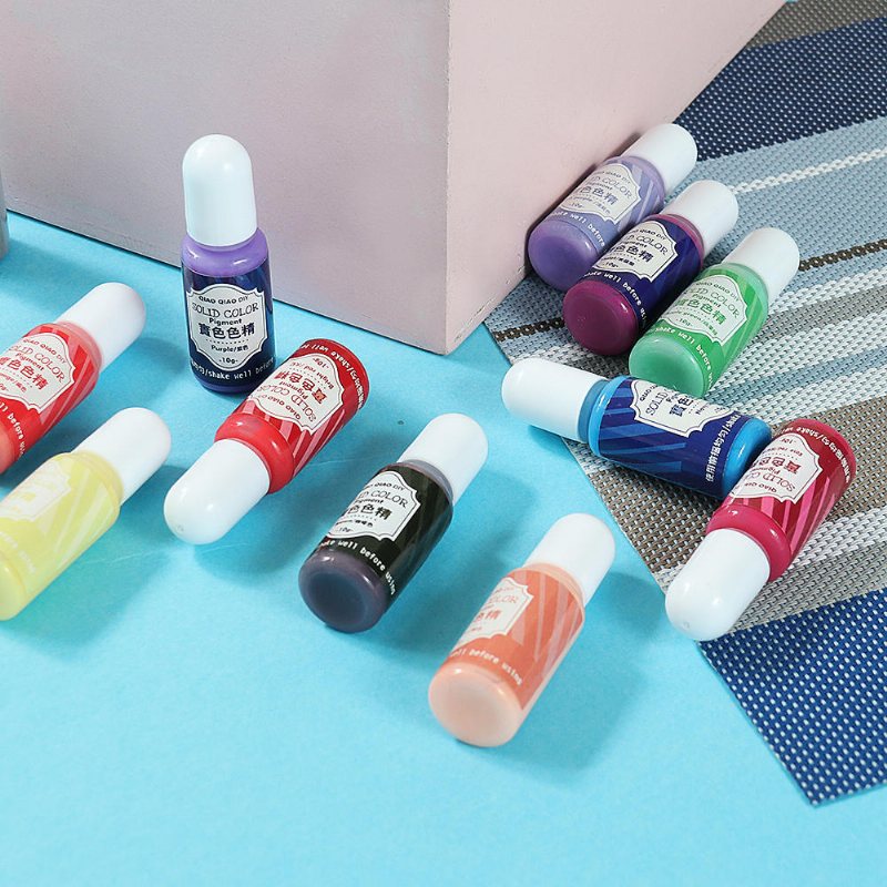 15g Enfärgad Pigment 18 Färger Uv-harts Kristalllim Färgämnen Diy Art Craft-förseglingsflaska