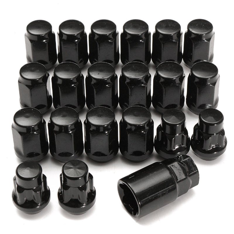 20 St/set M12 X 1.5 Hjulmuttrar 19 mm Sexkantslåsmutter.