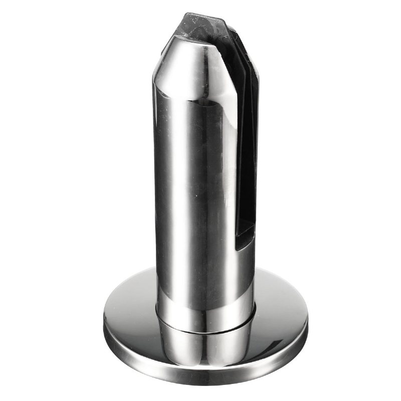 2205 Rostfritt Stål Tappar Glas Pooldäck Balustrade Staket Klämma Rund