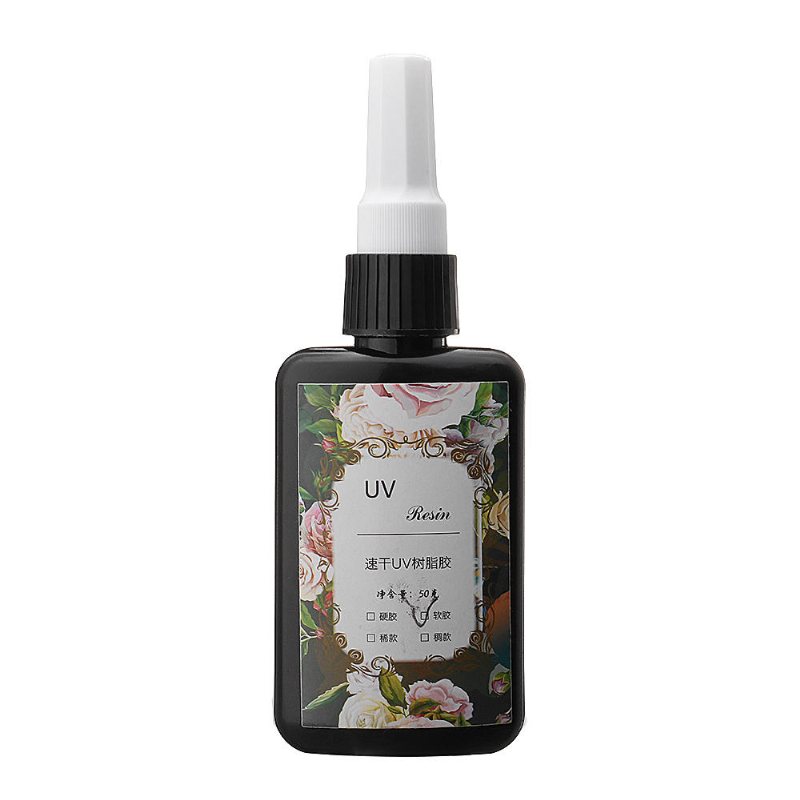 25g/50g Mjuk Typ Kristall Uv-harts Ultravioletthärdande Lim Solljusaktiverad Gör-det-själv Smyckestillverkning