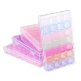 28 Fack Kosmetisk Organizer Klar Akryl Makeup Hållare Case Box Smycken Förvaringsbox