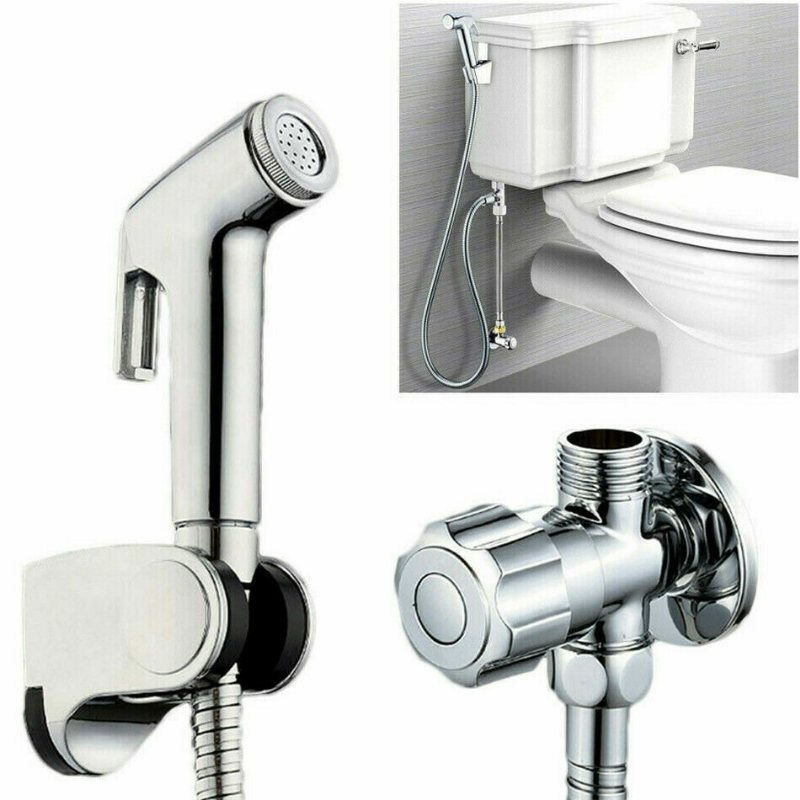 3 Stk/set Handhållen Toalett Bidé Douche Sprayer Duschslang Fäste Badrum