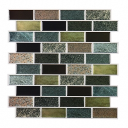 3d Epoxi Vinyl Väggklistermärke Diy Bricks Kök Backsplash Avtagbar Vattentät