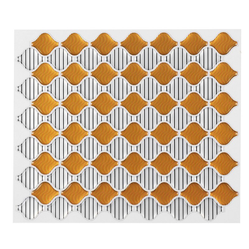3d Väggdekal Vattentät Vägg Kakel Dekal Kök Hem Vardagsrum Gör Det Själv-dekoration 21.3x25cm
