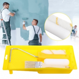 5/6 St Paint Runner Pro Roller Brush Set Rumsdekoreringshandtag Verktygssatser 4 Tum