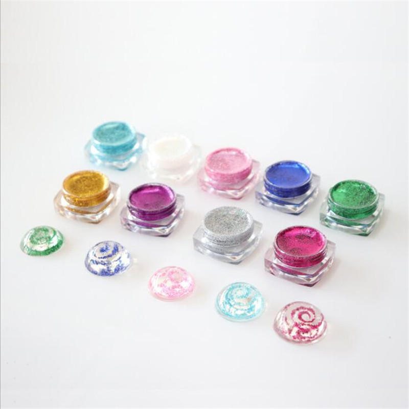 9 Färger Shimmer Pigment Cream Diy Handgjord Star Ball Art Hantverk För Uv-harts Kristalllim