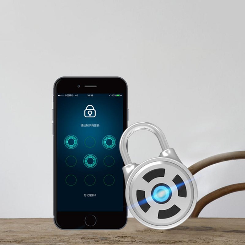 App Intelligent Lösenordslås Android Ios App Lås Upp Stöldskyddssäkerhetskombination Hänglås Inomhus