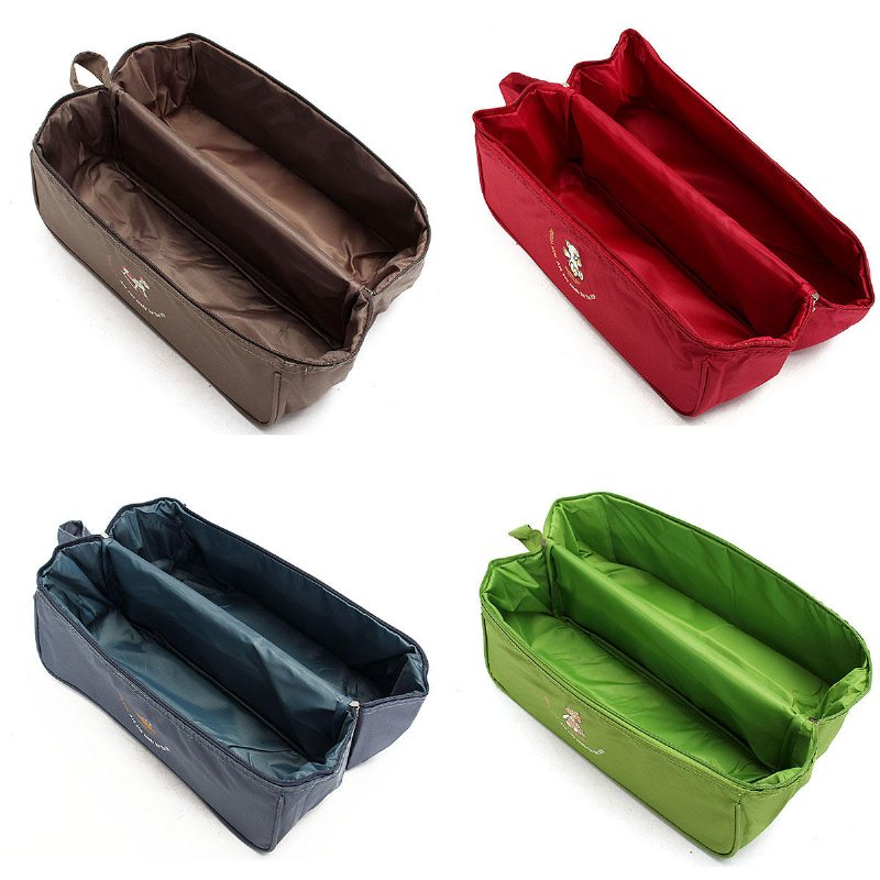 Bärbar Nylon Reseförvaringsväska Pouch Väska Bagage Kosmetisk Organizer