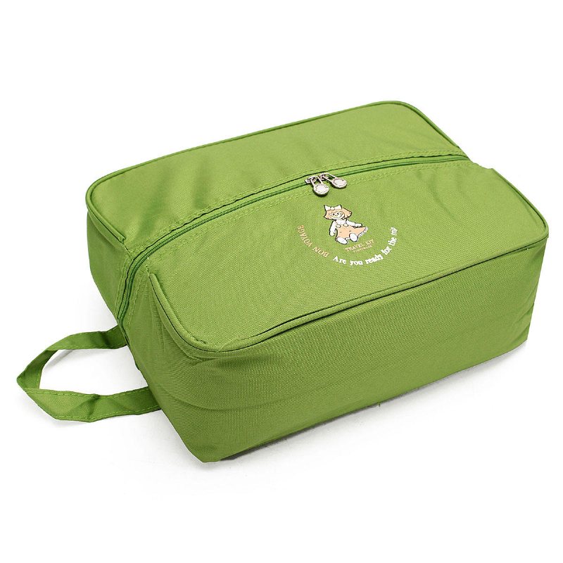 Bärbar Nylon Reseförvaringsväska Pouch Väska Bagage Kosmetisk Organizer