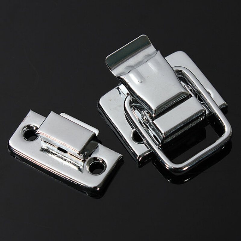 Chrome Toggle Spärr Catch Chest Flight Case Resväska Box 43mm H144