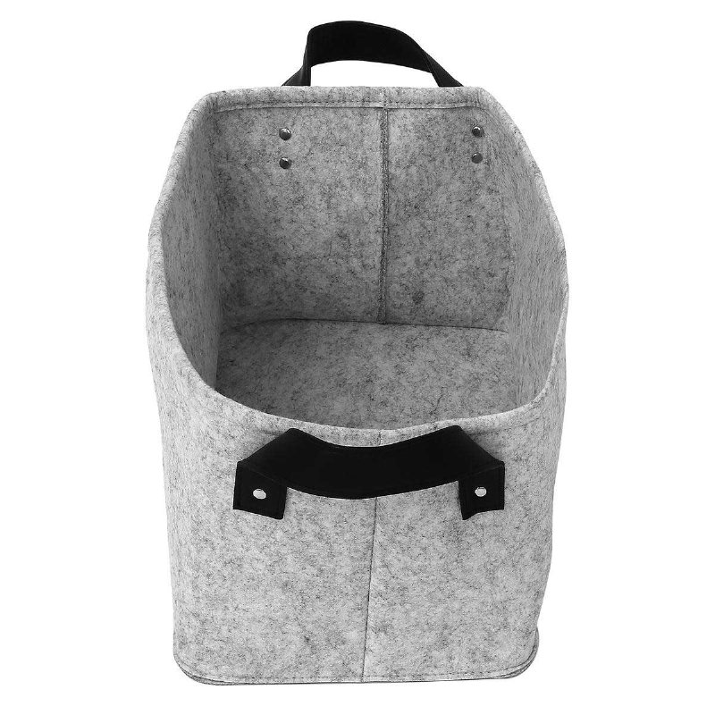 Filt Förvaring Korg Garderob Leksaksbok Hämper Tvättväska Hylla Box Desktop Organizer