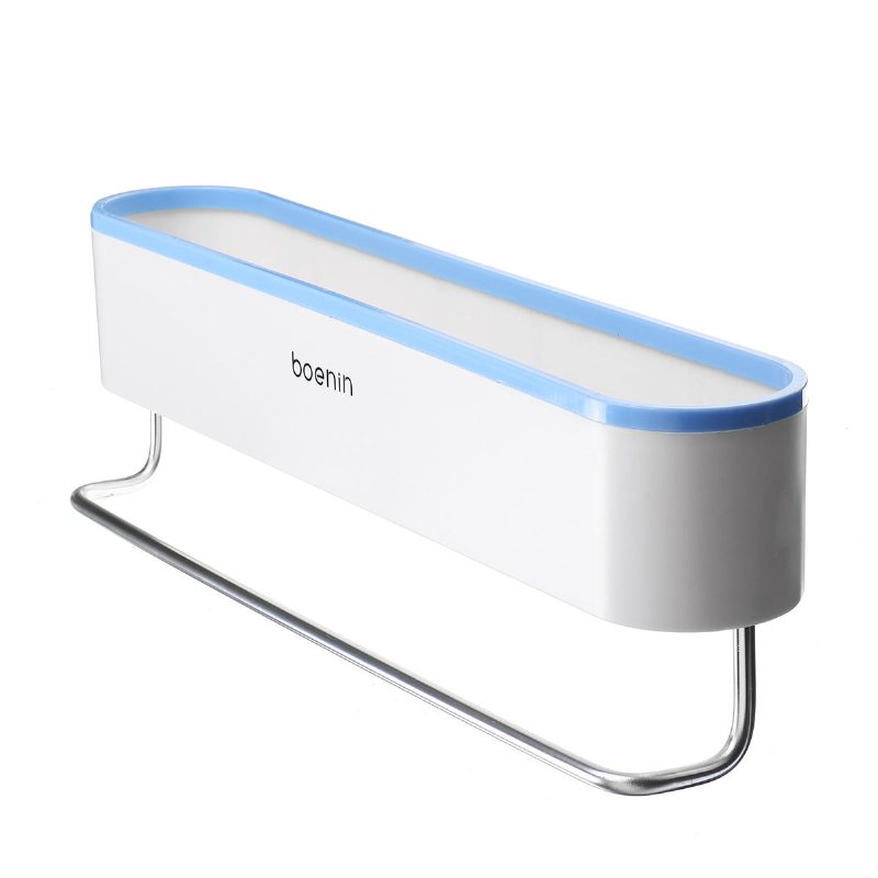 Flerfunktionsväggmonterad Förvaringshylla Hem Bath Organizer Hyllhållare
