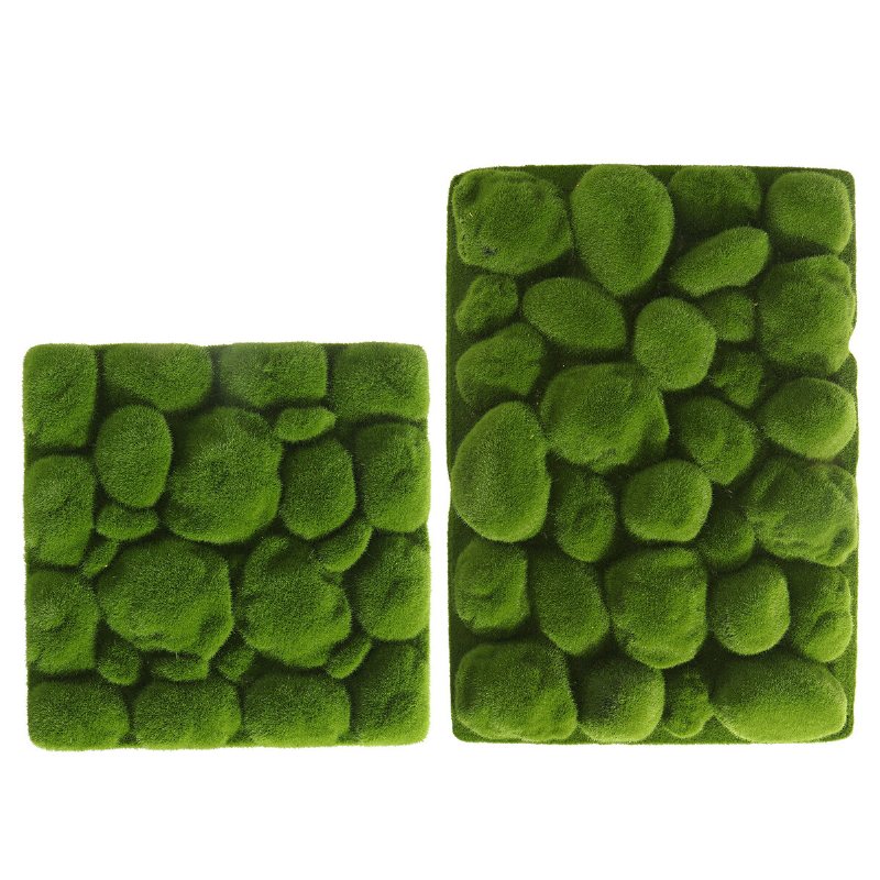 Konstgjorda Topiary Häckar Paneler Plast Faux Buskar Staket Matta Gröna Vägg Bakgrund Dekor Trädgård Sekretess Skärmstaket