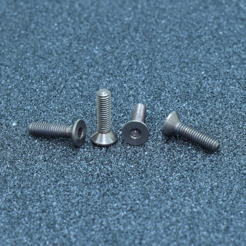 M3ah9 10st M3x12mm Platt Försänkt Huvud Sexkantsskruv 7075 Aluminiumlegering Metriska Bultskruvar