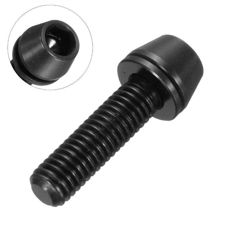 M5x16mm Titanium Ti-bultar Allex Hex-skaft Avsmalnande Huvudskruv Med Bricka