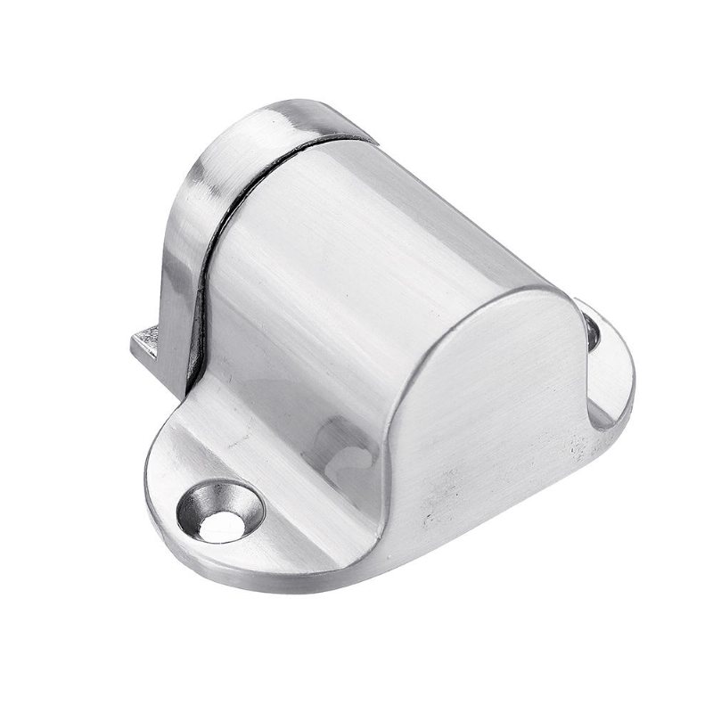 Solid Heavy Duty Zinklegering Justerbar Magnetisk Dörrstoppare Dold Golvmonterad Dörrfäste Fri Stansning Dörrhållare Med 3m-dekal