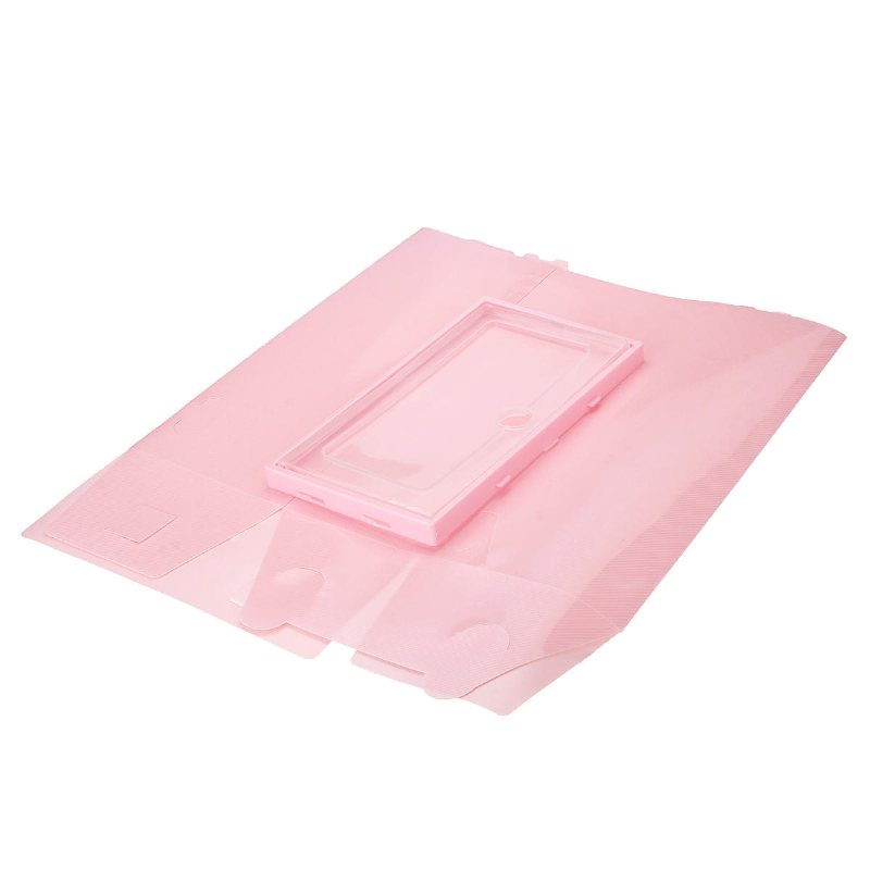 Vikbar Genomskinlig Skoförvaringslådor I Plast Display Organizer Stapelbar Prydlig Spara Utrymme Enkellåda