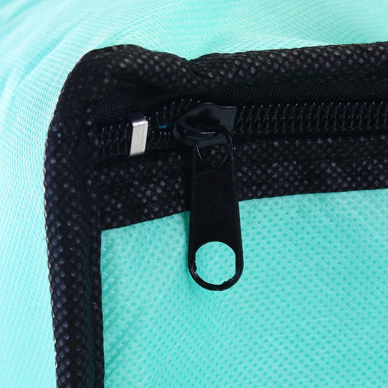 10 Tums Non-woven Fräsch Tygpåse Med Blixtlås Tårta Picknick Lunchpåse Återanvändbar Matväska
