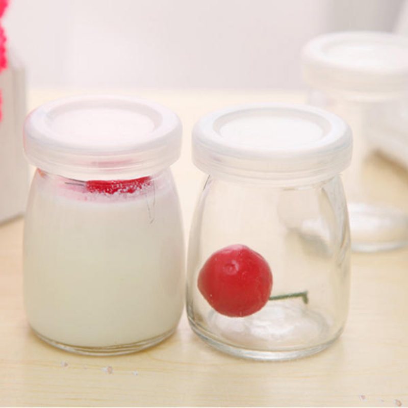 100 Ml Yoghurtmjölk Glasflaska Puddingkopp Hög Temperaturbeständig