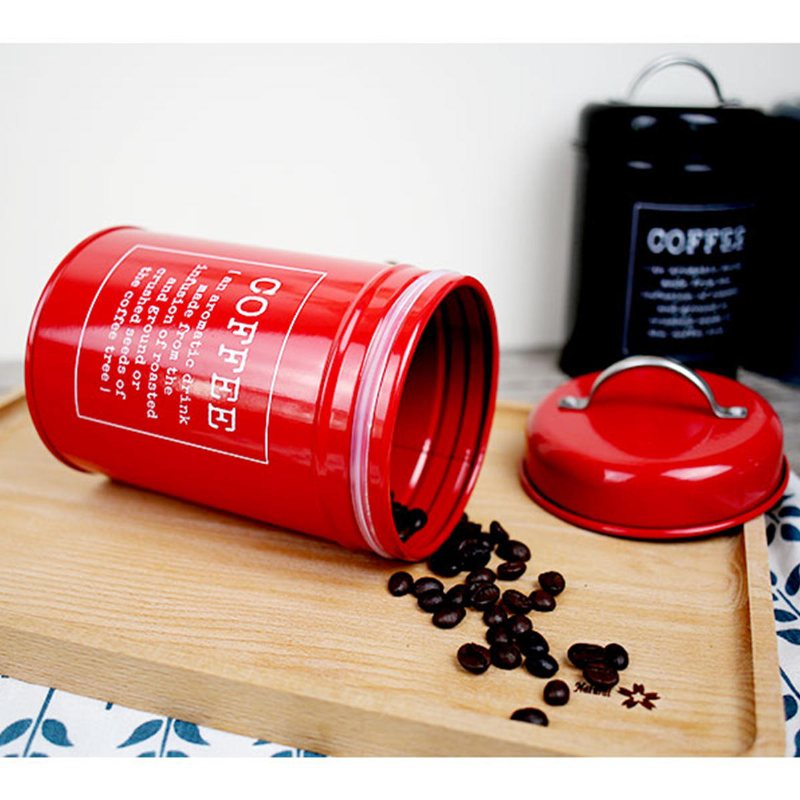3st Förvaringstankar Burk Te Kaffe Socker Plåtburk Rostfritt Stål Behållare Kök