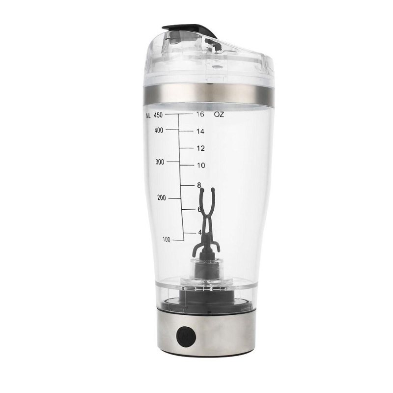 450 Ml Usb-laddning Elektrisk Shaker Cup Mixer Avtagbar Mixing Cup Fitness Protein Powder Shake Cup