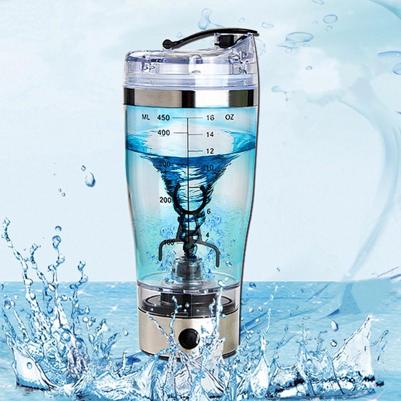450 Ml Usb-laddning Elektrisk Shaker Cup Mixer Avtagbar Mixing Cup Fitness Protein Powder Shake Cup