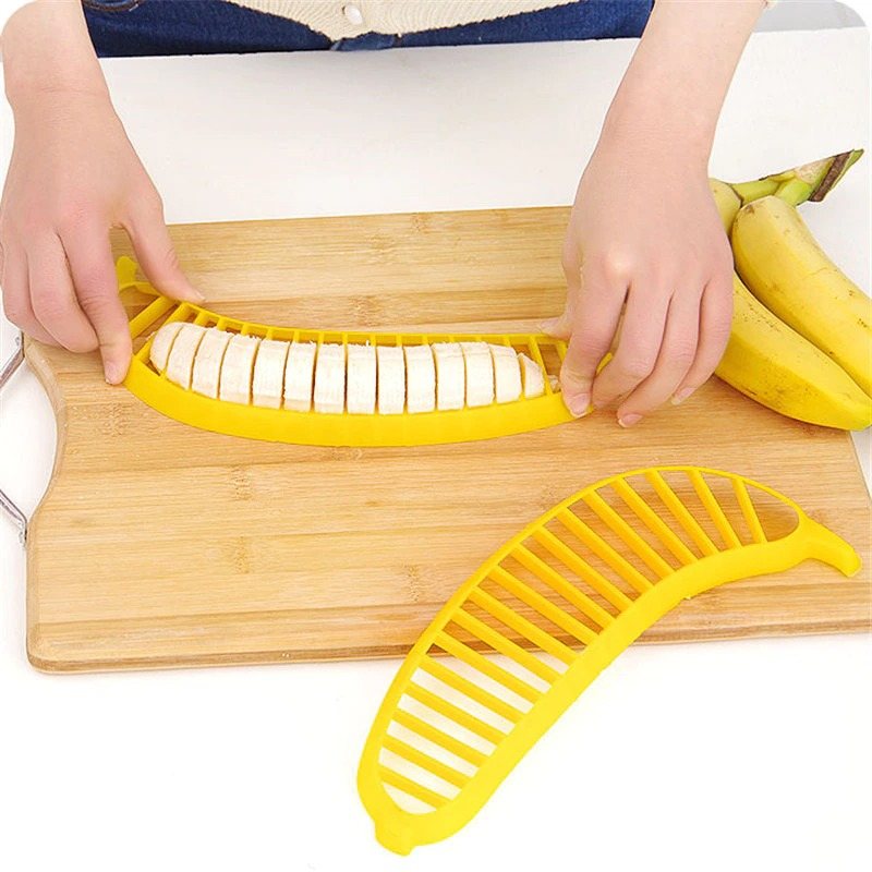 Banan Cutter Frukt Slicer Kökstillbehör