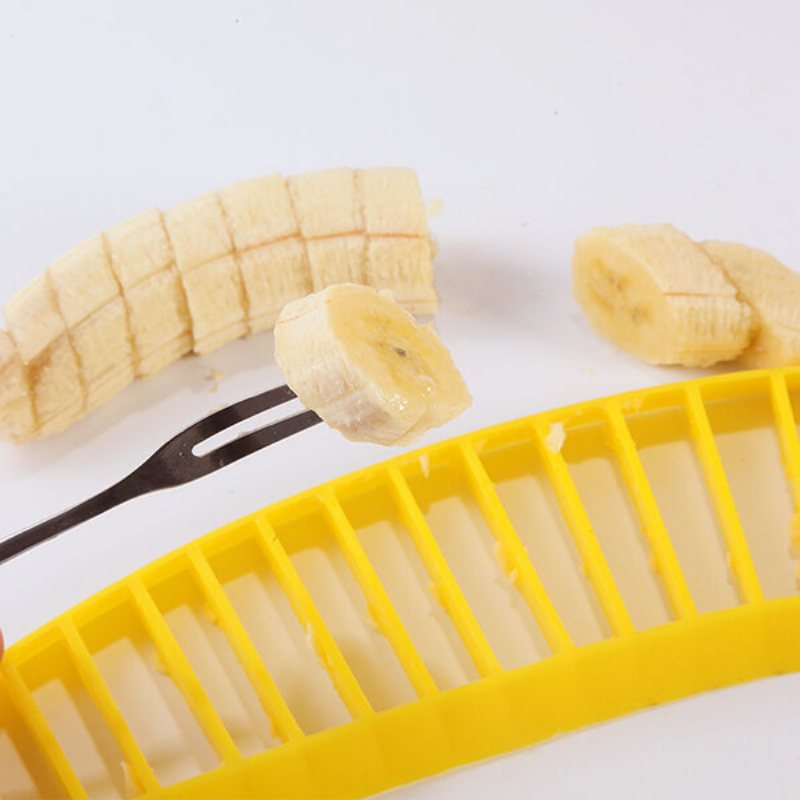 Banan Slicer Cutter Chopper Fruktsallad Sundaes Kök Fruktverktyg Salladstillbehör