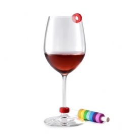 Circle Joy Cj-sbh01 Rainbow Dricksglas Identifieringsring 8 Färger Glassigenkännare Från