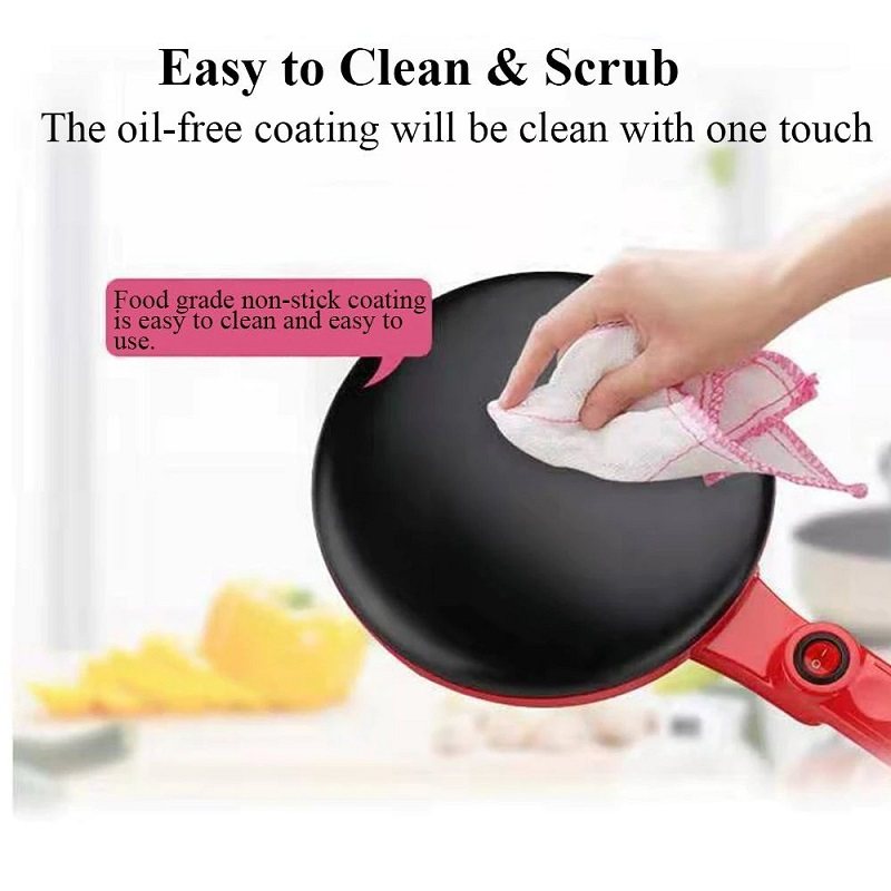 Elektrisk Crepe Maker Pan Non-stick Griddle Matlagningsmaskin