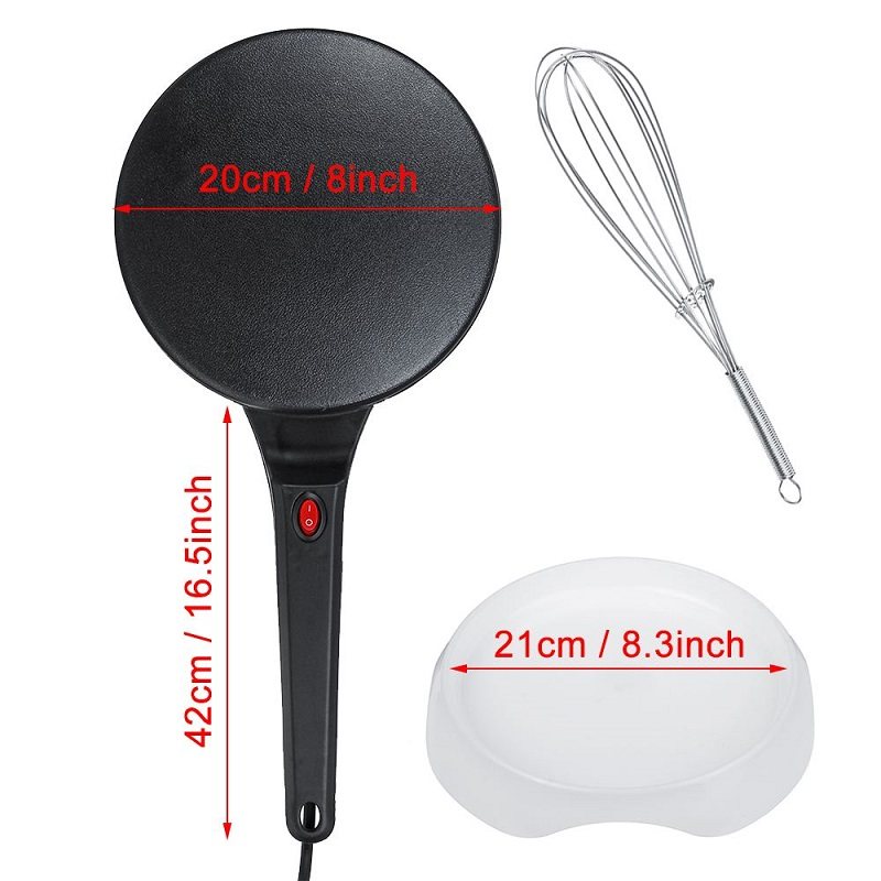 Elektrisk Crepe Maker Pan Non-stick Griddle Matlagningsmaskin