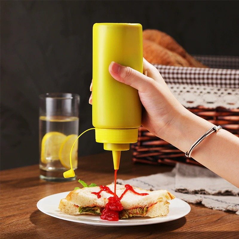 Klämflaska Ketchup Senap Mayo Kitchen Gadget