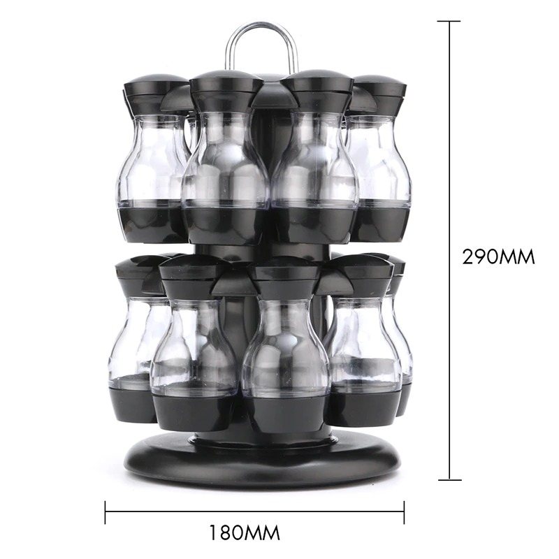 Kryddor Set 360 Roterande Kryddburkställ Kökstillbehör