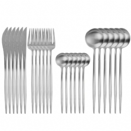 Middagsset Servis Kniv Gaffel Sked Bestickset