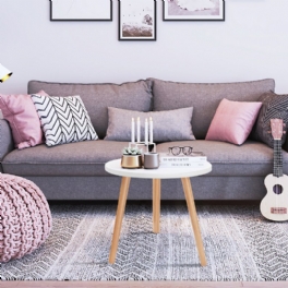 Modernt Runt Kaffe Te Sido Soffbord Nordic Minimalist Multi-size Bord För Vardagsrum Heminredning