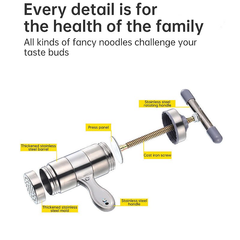 Noodle Maker Machine Press Rostfritt Stål