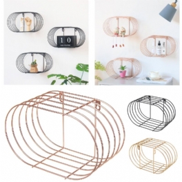 Nordic Simple Iron Art Vägghylla Hemdekorationer Badrum Väggförvaring