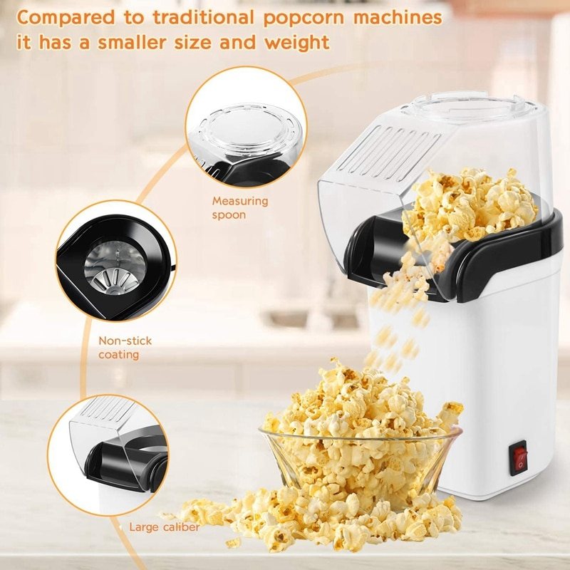 Popcorn Machine Automatisk Air Household Maker