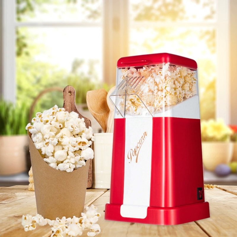 Popcorn Machine Maker Liten Bärbar Klassisk Design
