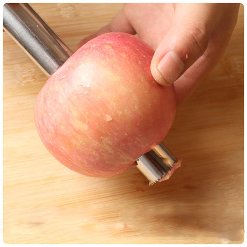 Rostfritt Stål Apple Core Remover Hagtorn Jujube Sydney Corer Fruktkärnningsanordning Grävverktyg Fruktstjälkar Skalare Go Nuclear